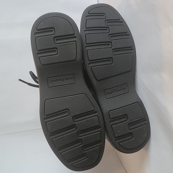 Boys' Hush Puppies Ty Oxford Black Uniform Dress Shoe, Size 4M - Picture 6 of 9